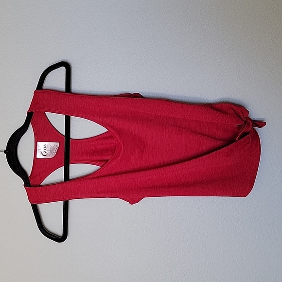 Zyia Lounge Pickleball Sporty red knot Vubrant tank medium - Picture 2 of 6
